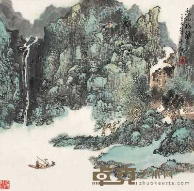 马立康 家山初绿 镜心 47.5×49.5cm